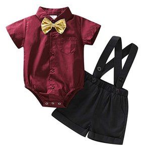Baby Boys Romper Outfit Set